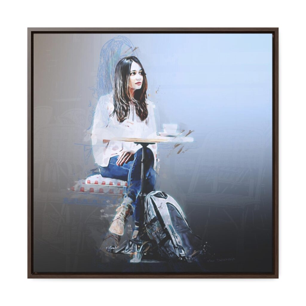It's ok, I'll wait, no rush -  Square Framed Premium Gallery Wrap Canvas