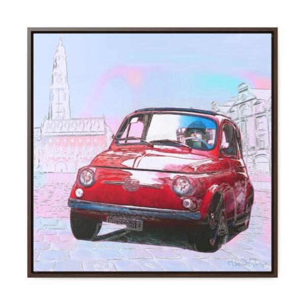 Bambino on holidays - Square Framed Premium Gallery Wrap Canvas