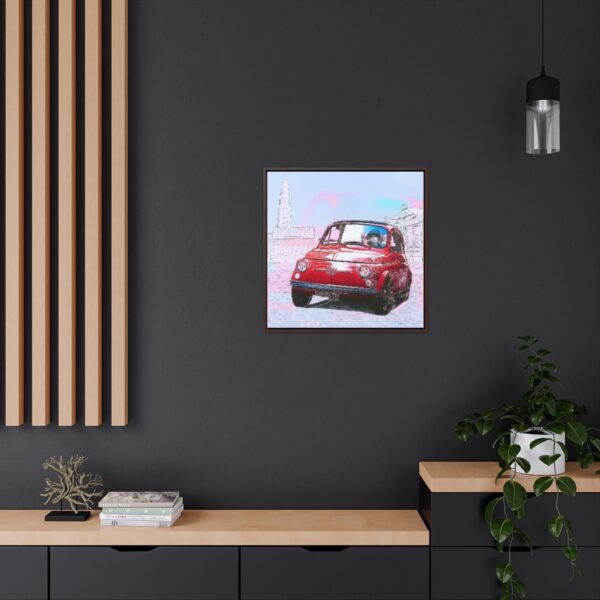 Bambino on holidays - Square Framed Premium Gallery Wrap Canvas