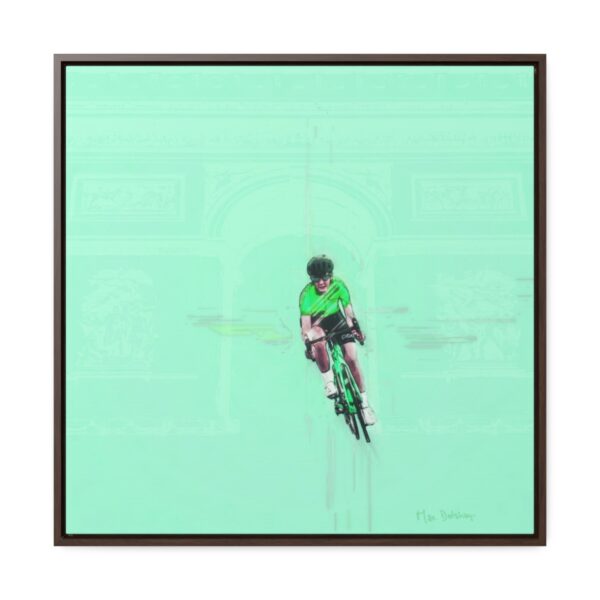 Dream Lady Biker - Square Framed Premium Gallery Wrap Canvas
