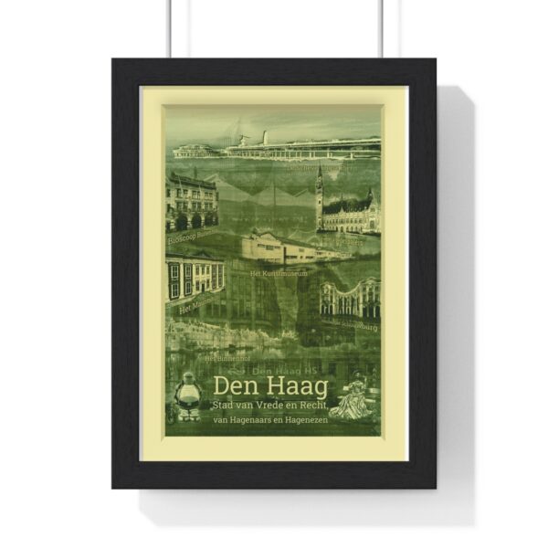 The Hague revisited in a Premium Framed Vertical Poster