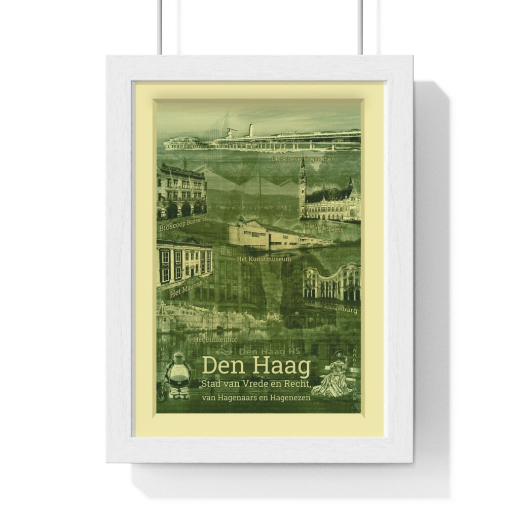 The Hague revisited in a Premium Framed Vertical Poster