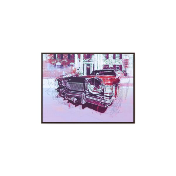 Elvis' Cadillac parked in front of Graceland - Gallery Canvas Wrap, Horizontal Frame