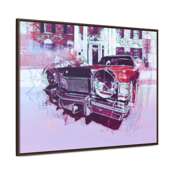 Elvis' Cadillac parked in front of Graceland - Gallery Canvas Wrap, Horizontal Frame