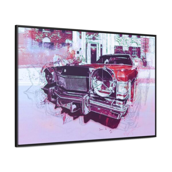Elvis' Cadillac parked in front of Graceland - Gallery Canvas Wrap, Horizontal Frame