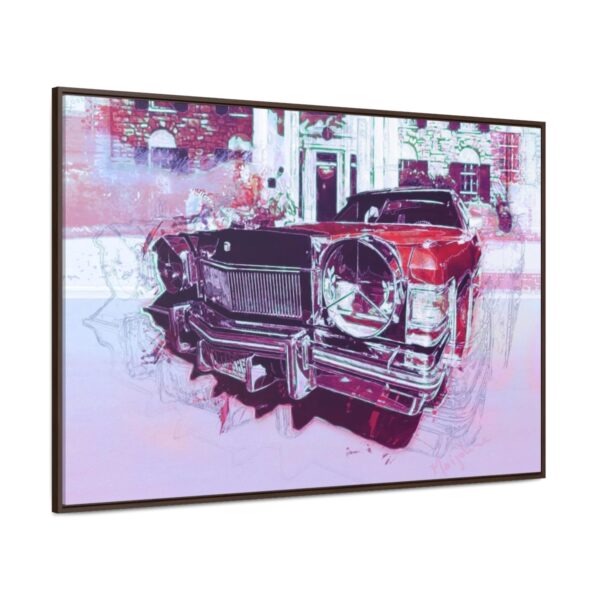Elvis' Cadillac parked in front of Graceland - Gallery Canvas Wrap, Horizontal Frame