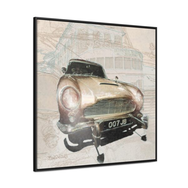 007 James Bond's favourite car, the Aston Martin from Goldfinger