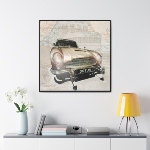 007 James Bond's favourite car, the Aston Martin from Goldfinger