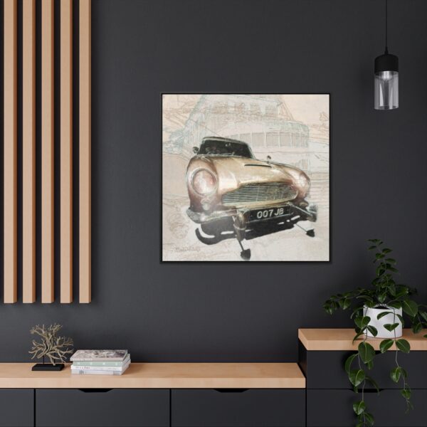 007 James Bond's favourite car, the Aston Martin from Goldfinger