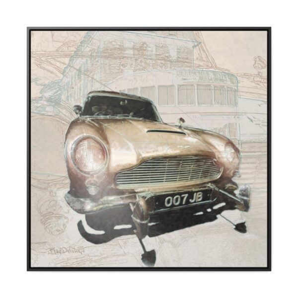 007 James Bond's favourite car, the Aston Martin from Goldfinger