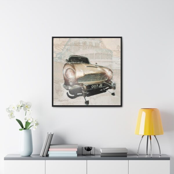 007 James Bond's favourite car, the Aston Martin from Goldfinger