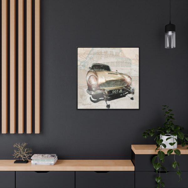 007 James Bond's favourite car, the Aston Martin from Goldfinger