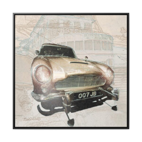 007 James Bond's favourite car, the Aston Martin from Goldfinger