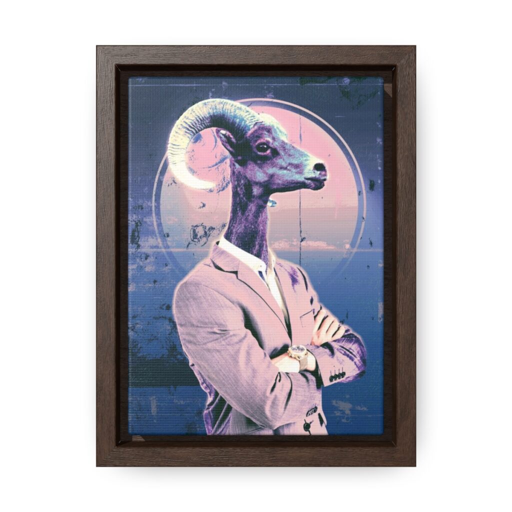 Tough Mr. Buck - Gallery Canvas Wraps, Vertical Frame