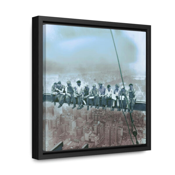 Lunch Atop a Skyscraper - Gallery Canvas Wraps, Square Frame