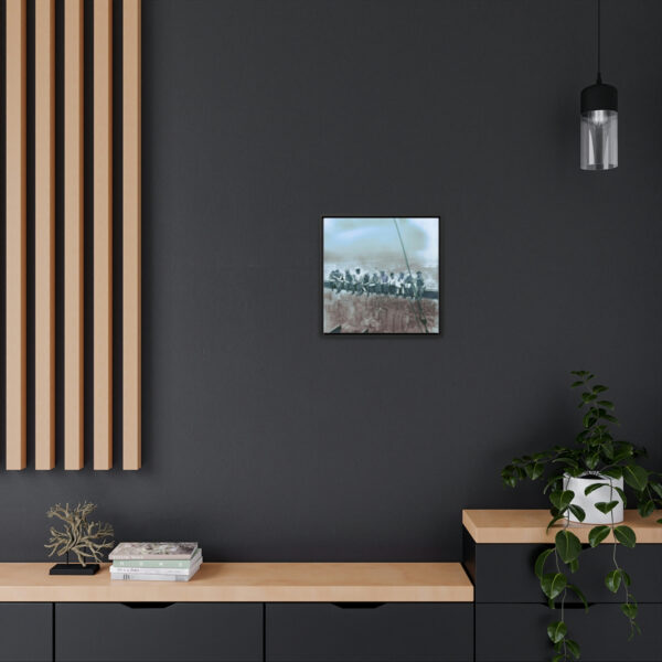Lunch Atop a Skyscraper - Gallery Canvas Wraps, Square Frame